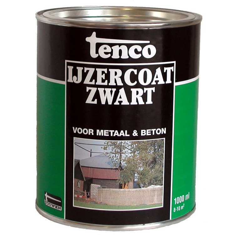 Tenco 1034391 - manteau de fer noir 1ltr | 3 pièces