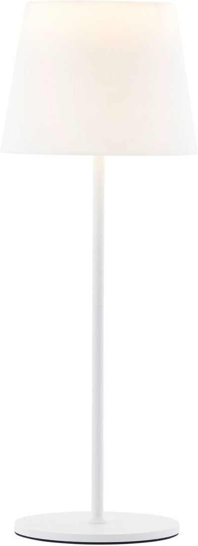 Brilliant ag brillant cappo - lampe de table d'extérieur - led 2,5w - 190 lm - 3000k - couleurs blanc et rvb - rechargeable par usb - dimmable en 3 étapes - ip44 - blanc
