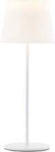 Brilliant ag brillant cappo - lampe de table d'extérieur - led 2,5w - 190 lm - 3000k - couleurs blanc et rvb - rechargeable par usb - dimmable en 3 étapes - ip44 - blanc