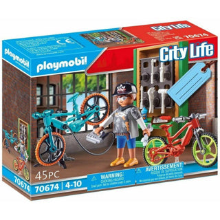 Playmobil 70674 coffret cadeau atelier vélo électrique | 2 pièces