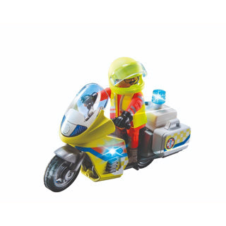 Playmobil City Life Motor Bike d'urgence avec lumière clignotante 71205