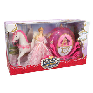 Carriage de chevaux de princesse avec de la lumière