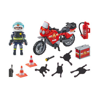 Playmobil Action Heroes Fire Brigade sur le site de l'accident 71466