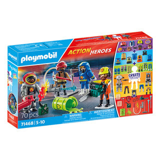 Playmobil action heros mes figurines pompiers - 71468