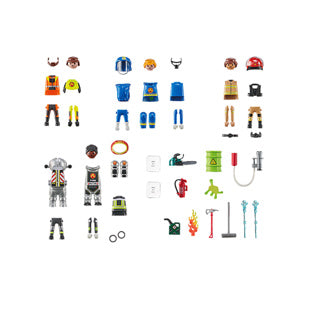 Playmobil action heros mes figurines pompiers - 71468