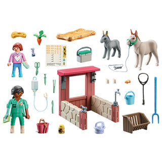 Playmobil Country Farm Vet avec les Donkeys 71471