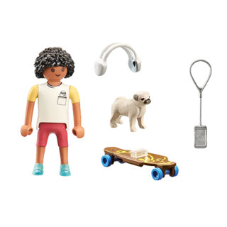 Playmobil ma vie garçon avec chien - 71612