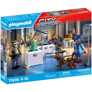 Playmobil | héros d'action | vol de diamant | jouets d'aventure avec excitation et action | encourage le jeu de rôle et le travail d'équipe | avec de nombreux détails et accessoires | pour les enfants à partir de 4 ans | 71876