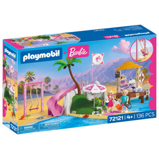 Playmobil – 72121 – coffret de jeu – Barbie Beach Café – 136 pièces