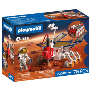 Playmobil espace esa mars exploration rover | astronaute - rover mobile avec panneaux solaires percés | ensemble de jouets spatiaux de haute qualité pour les enfants à partir de 4 ans | 72012