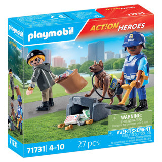 Playmobil 71731 Chien de police avec BOEF