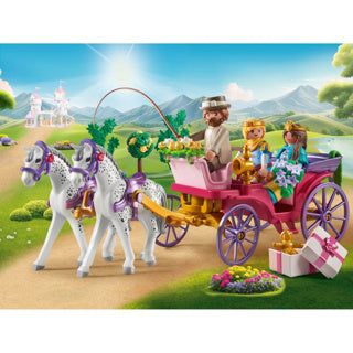 Playmobil 71846 Roule d'entraîneur avec Prince et Princess