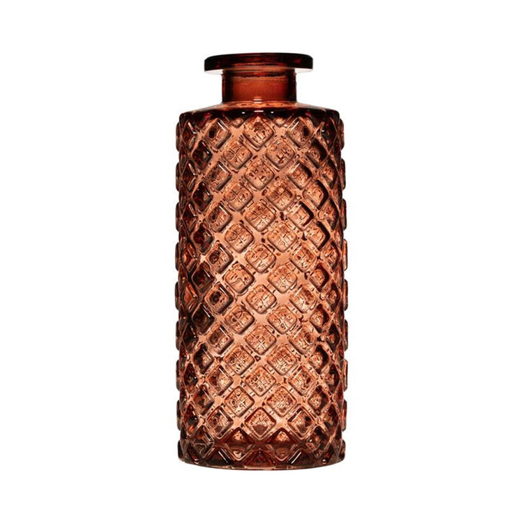 Hakbijl verre tobi vase bouteille ovale rose ø5,4xh13cm