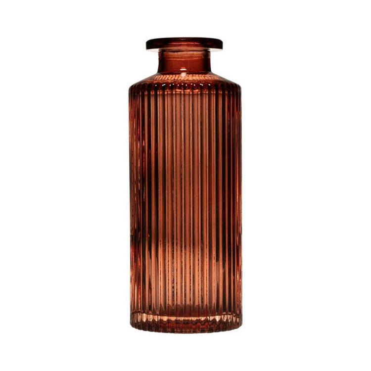 Hakbijl verre tobi lignes vase bouteille rose ø5,4xh13cm