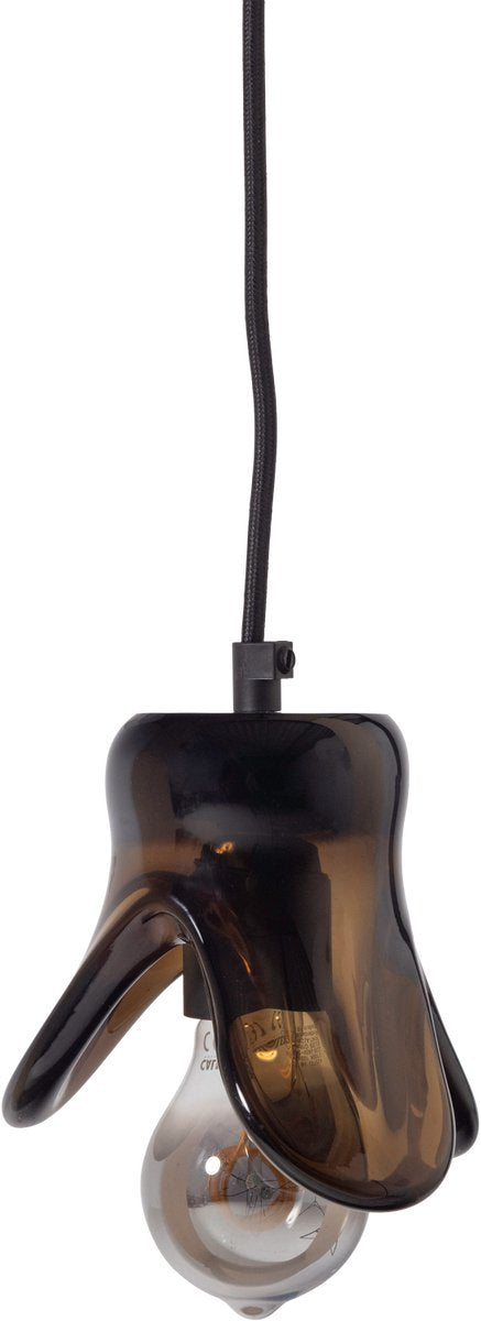 Woood elle suspension petite - verre - marron - 12x14x13
