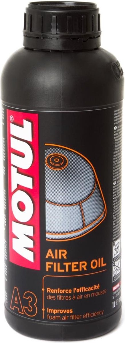 Huile pour filtre à air moto cross enduro Motul a3 1l - 108588
