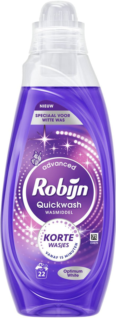Robijn quickwash - lessive liquide - blanc optimal - 22 lavages