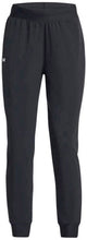 Under Armour UA Rival Hi Rise Woven Pant-BLK Pantalon de sport pour femmes - Noir - Blanc