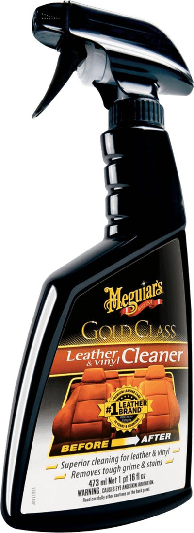 Meguiar's meguiar's gold class nettoyant pour cuir et vinyle en spray 473 ml - nettoyant pour cuir voiture - pour cuir vinyle - entretien intérieur