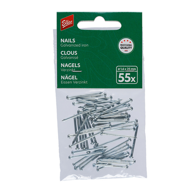 Ellen 1071701 - clous galv.1,6x25mm 55pc | 1 pièce