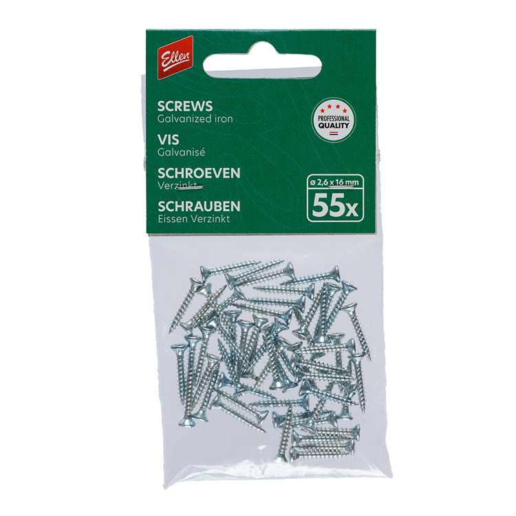 Ellen 1071703 - vis 1,6x25mm 55pc | 1 pièce