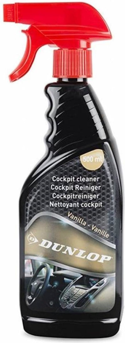 Nettoyant pour cockpit Dunlop - parfum vanille - antistatique - anti-poussière - 500 ml