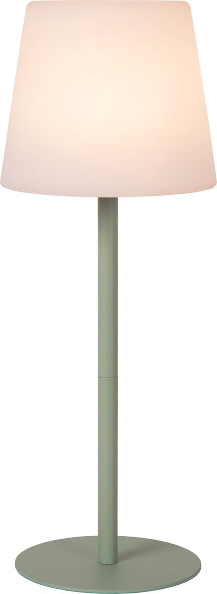 Lucide Tyon - lampe de table rechargeable intérieur extérieur - batterie rechargeable - LED dimmable - 1x2w 2700k - ip65 - vert
