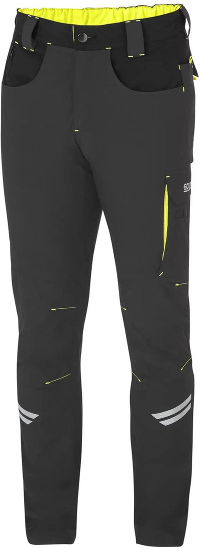 Sparco pantalon de travail tech light kansas - noir - vert