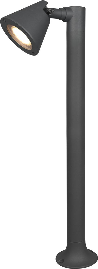 Trio kaveri - lampadaire - anthracite - excl. 1x gu10 4,9w - rotatif - inclinable - éclairage extérieur - ip44