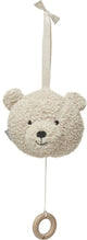 Jollein - pendentif musical ours en peluche (naturel) - pendentif musical bébé
