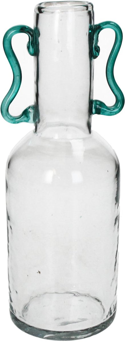 Hd collection vase glass clear 10x9x25.5cm