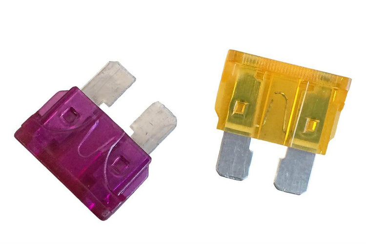 Jeu de fusibles à lame pour toilettes Thetford - fusible 3 et 5 ampères