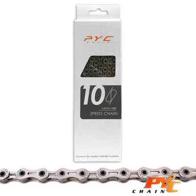 Chaîne de vélos légers premium 10 vitesses - Shimano Campagnolo Sram - Chrome Harden Tech - 116 liens