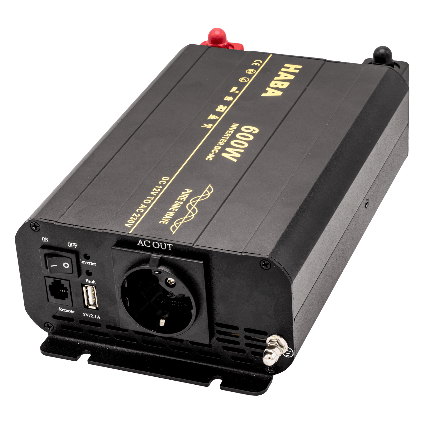 Onduleur à onde sinusoïdale pure pour camping-car et caravane - 600w