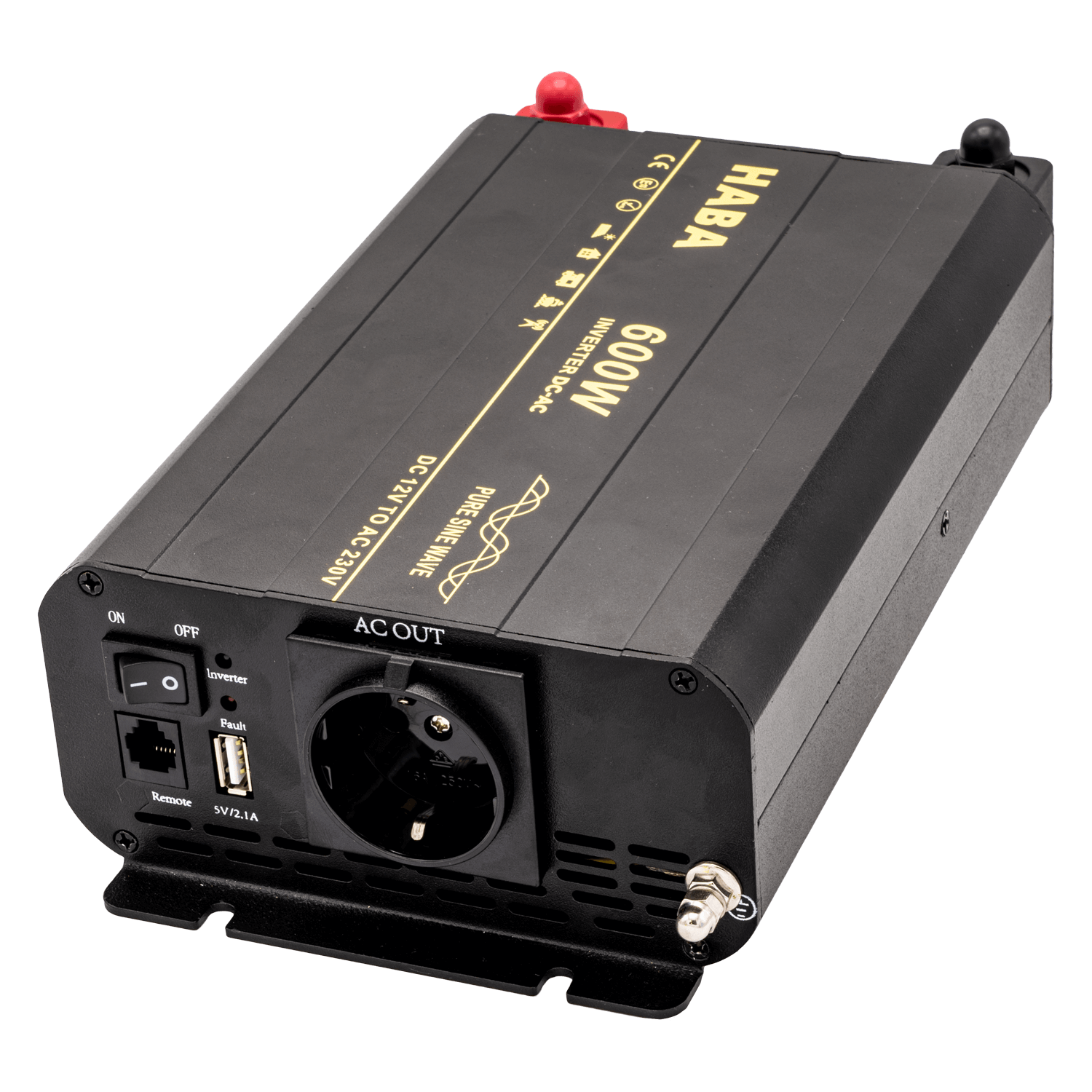 Onduleur à onde sinusoïdale pure pour camping-car et caravane - 600w