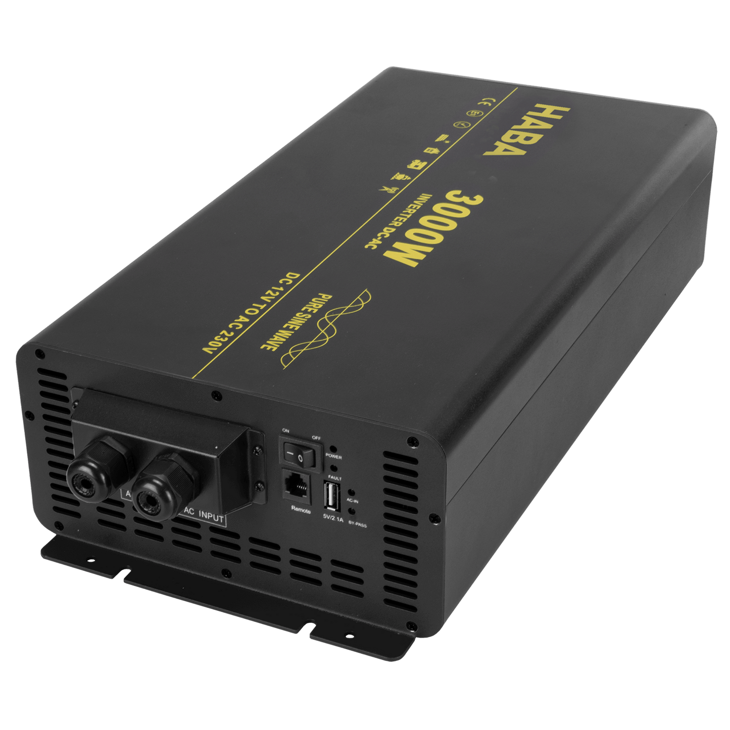 Onduleur à onde sinusoïdale pure 12v-230v - 3000w avec priorité ac