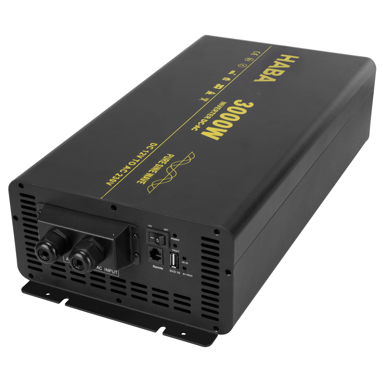 Onduleur à onde sinusoïdale pure 12v-230v - 3000w avec priorité ac