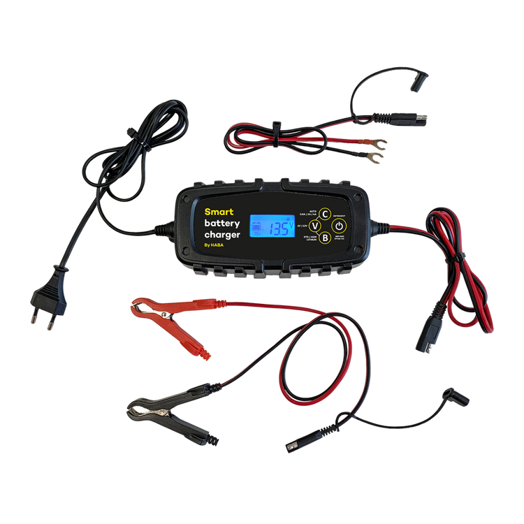 Chargeur de batterie intelligent chargeur de batterie intelligent pour batteries au plomb, au lithium et AGM