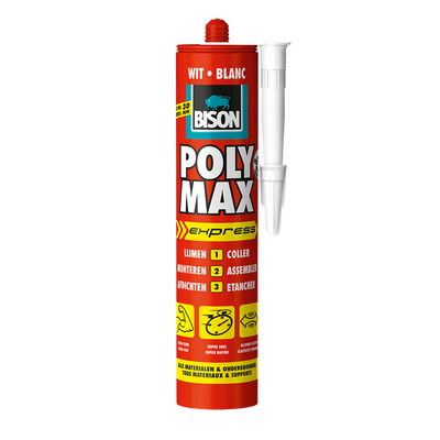 Bison 1029800 - b.poly max® express 425gr blanc | 3 pièces