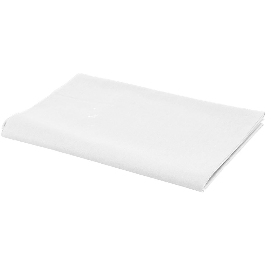 Tissu Creativ company, l: 145 cm, 140 gr, blanc, 1 m.