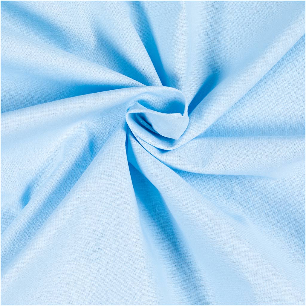 Tissu Creativ company, l: 145 cm, 140 gr, bleu clair, 2 m 1 boîte