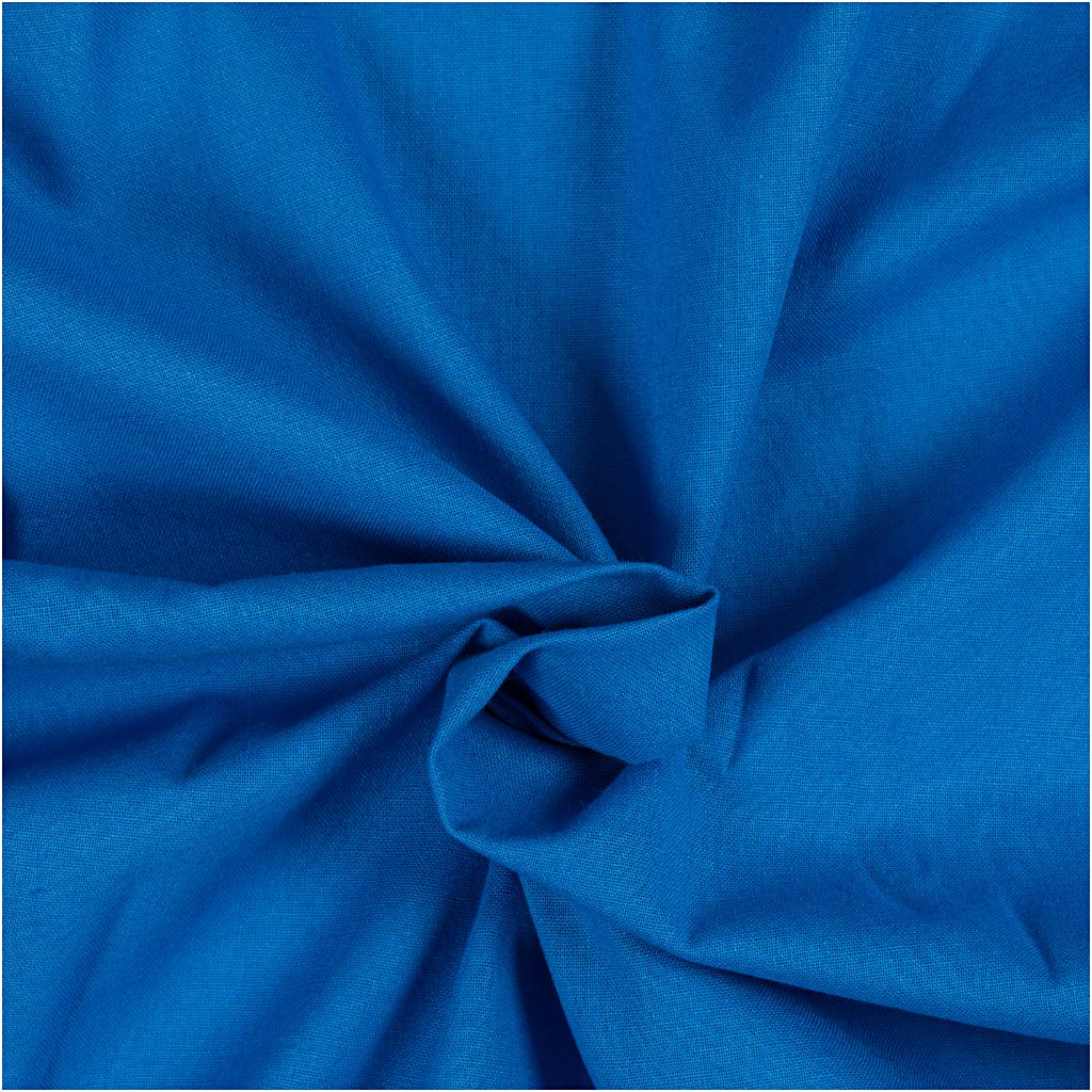 Tissu Creativ company, l: 145 cm, 140 gr, bleu, 2 m 1 boîte