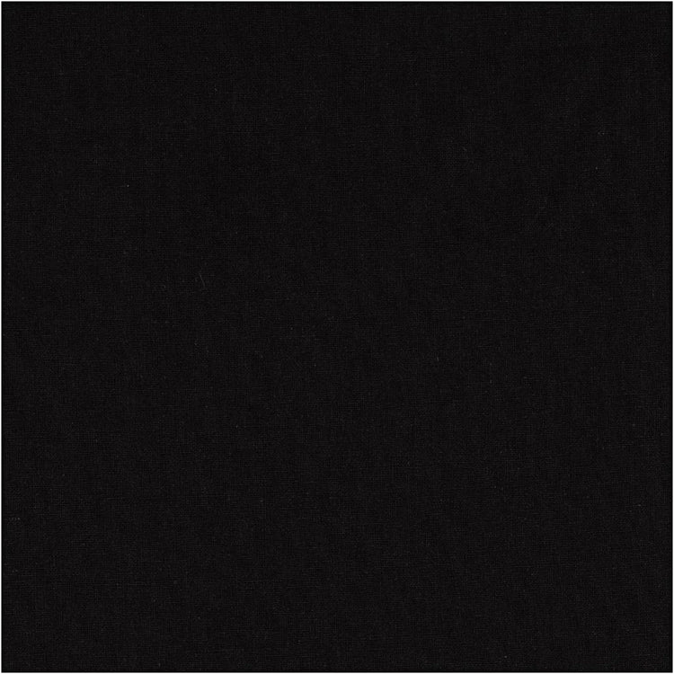 Tissu Creativ company, l: 145 cm, 140 gr, noir, 2 m 1 boîte