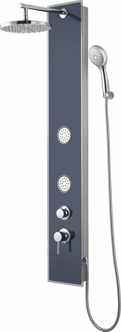 Panneau de douche Schütte Schütte avec un bouton Tap Glasduschanel Glas Anthracite