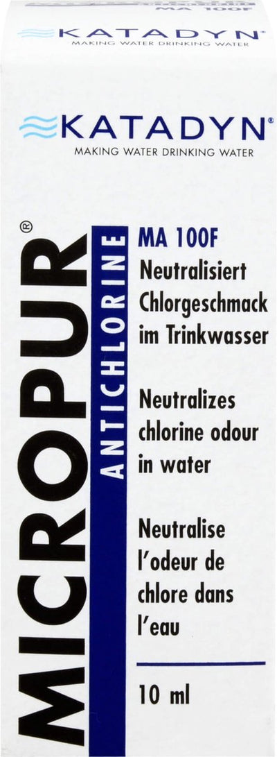 Katadyn micropur antichlor 100f liquide nettoyant 10ml transparent