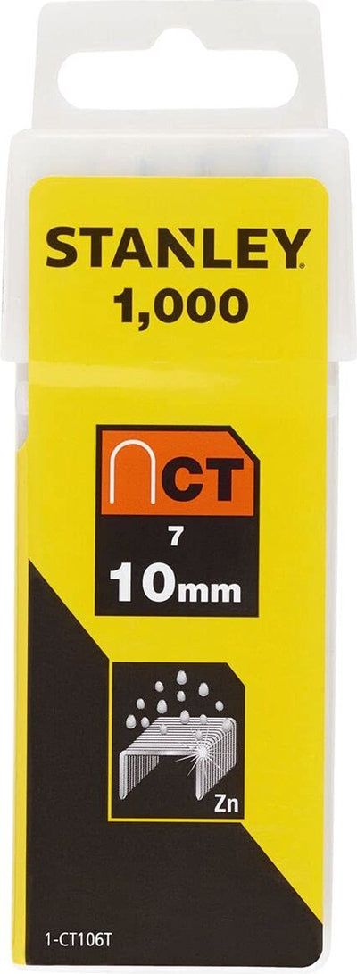Agrafes pour outils à main Stanley 10 mm type 7 - 1000 pièces - 1-ct106t