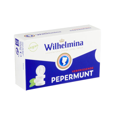 Boîte horizontale vegan menthe poivrée Wilhelmina (24x 100gr)