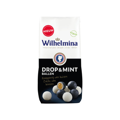 Boules de réglisse menthe Wilhelmina sachet vegan (10x200gr)