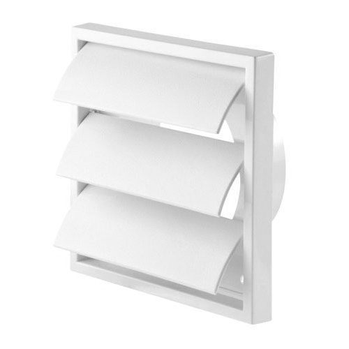 Grille à lamelles blanc 155x155 mm 100 mm