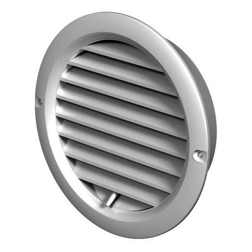 Grille coulissante ronde blanche 100-150 mm